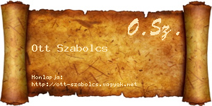 Ott Szabolcs névjegykártya